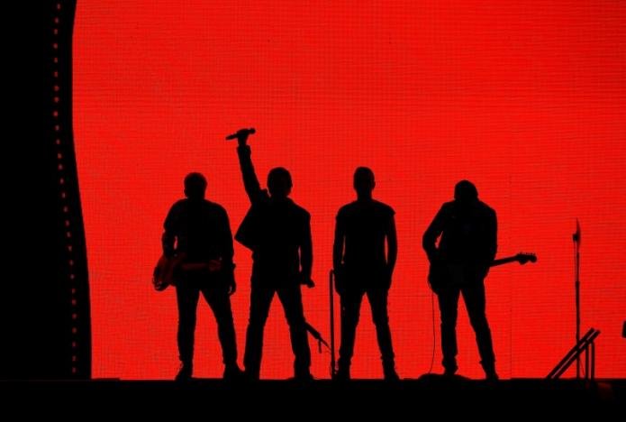 U2 perform during their U2: The Joshua Tree Tour, in London