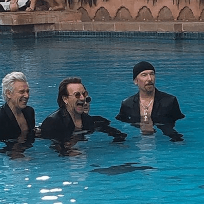 U2 realiza sessão de fotos em Mumbai