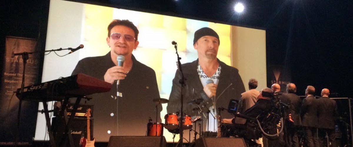 Tributo do U2 a Stephen Hawking: um Universo Sônico