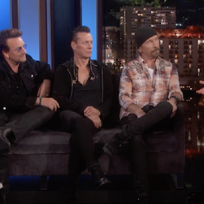 U2 participa do programa de Jimmy Kimmel