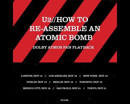 “How To Re-Assemble An Atomic Bomb” terá listening party especial em São Paulo